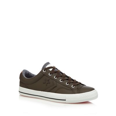 Converse Dark brown 'Star Player' lace up shoes